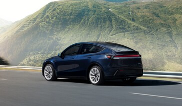 Model Y in Marine Blue color.
