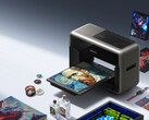 Promotional image of eufyMake E1 UV printer with different material types.