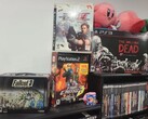 A collection of PlayStation games pictured