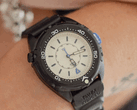 The Timex Intrepid x Dimepiece Blackout Edition features a black stainless steel case, cream dial and purple accents