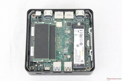 The Cubi NUC 3MG is one of the smallest mini PCs supporting up to 128 GB of removable memory