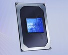 Angled view of Intel Core Series 3 processor chip showing metal frame and dual-die Intel Core layout