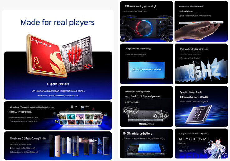 Core highlights of the gaming phone (machine translated)