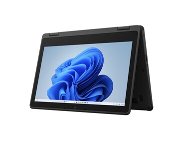 The Note Q laptop can also be used in tent mode.