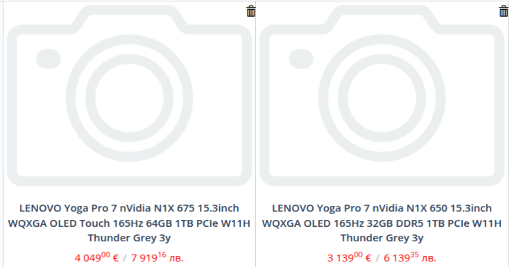 A retailer leak already reveals two Nvidia N1X models and high prices for a Lenovo Yoga Pro 7