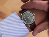 The Timex x Todd Snyder "Olive Marlin" Automatic, pictured on a wrist. (Image source: Todd Snyder)