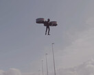 A person flying the CopterPack3 (Image source: CopterPack; screenshot)