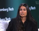 A screengrab of Xbox CEO Asha Sharma speaking to Bloomberg