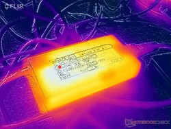 AC adapter reaches over 35 C when running demanding loads