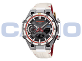 The new Casio Edifice ECB-2300HR-1A (pictured) has a tachometer-like subdial at the 9 o’clock position. (Image source: Casioblog)