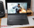 XMG Apex 17 on a desk