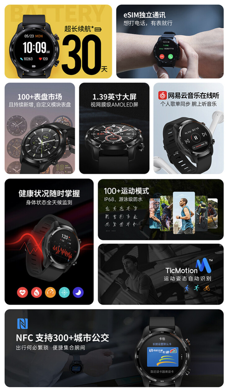 Mobvoi TicWatch GTW: New smartwatch unveiled with 30 days of battery ...