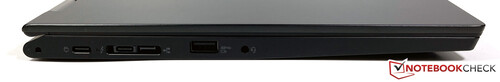 联想 ThinkPad L13 Yoga Gen 2 有一个可行的端口选择（图片：Andreas Osthoff）