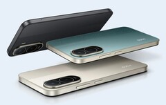 The Poco C81 Pro comes in black, green, and gold color options
