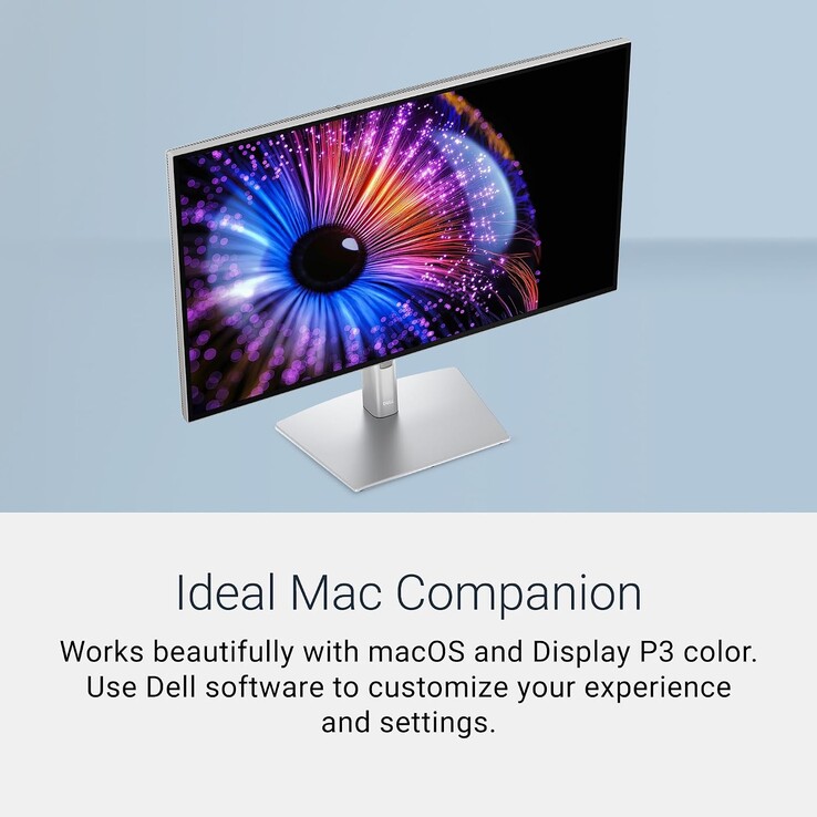 The Dell UltraSharp U3226QER monitor is also compatible with macOS