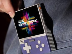 Official image of the Konkr Pocket Block retro handheld.