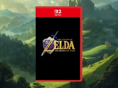 Mockup of the Zelda: Ocarina of Time remake Switch 2 box
