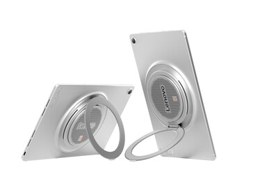 The rear design and stand of the Tab Plus Gen 2