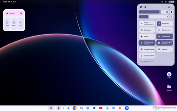 Googlebook OS quick settings