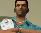 Grand Theft Auto: Vice City is now on the Sega Dreamcast, unofficially. (Image source: Grand Theft Auto: Vice City and Sega, w/ edits)