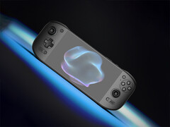 The Odin 3 Portal is expected to feature a 7-inch display. Pictured: a promo picture showing the front of the gaming handheld.