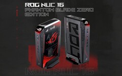 Asus ROG NUC 16 Phantom Blade Zero Edition mini PC with a custom black-and-red design.
