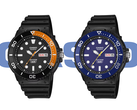 The Casio MRW-230H-1E4V and MRW-230H-2EV against the Casio logo.