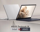 Intel-ZenBook 14 vs. AMD-ZenBook 14 (Image source: Asus with edits)