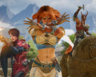 Promotional game art for for Highguard
