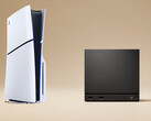 The Steam Machine could offer performance close to the PS5. Pictured: the two systems. (Image source: Sony and Valve - edited)