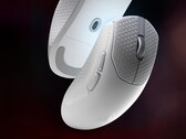 Corsair Sabre V2 Pro Ultralight wireless gaming mouse in white with included grip tape.