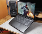 XMG Apex 17 (M25) with Crysis game on its display