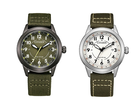 Pictured, from left to right - the Citizen AW1877-09X and AW1870-08A. (Image source: Joyeria Pato)