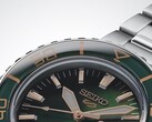 Close-up of the Seiko 5 Sports SKX HDB005, highlighting its dark green dial