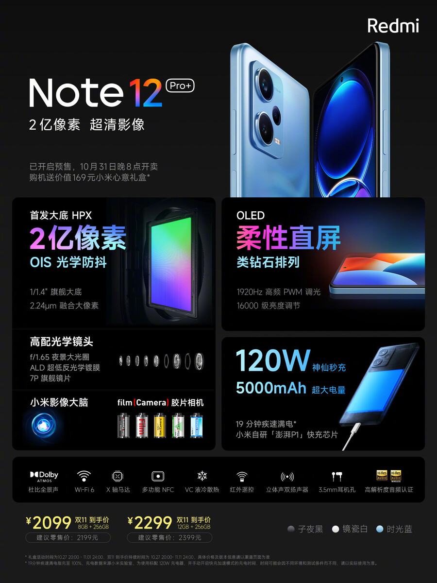Global Version Xiaomi Redmi Note 12 Pro+ Plus 5G 200MP OIS Camera
