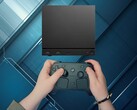 Steam Controller shown with Steam Machine