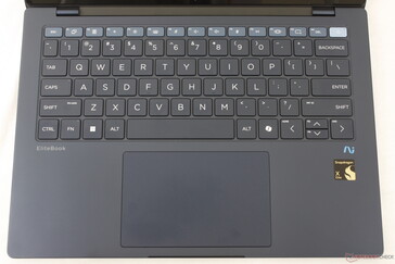 First row of keys is colored differently than the rest to help visually distinguish the model from others in the EliteBook series