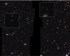 A Webb image showing two of the nine galaxies (Image source: NASA, ESA, CSA, UT Austin, and STScI; cropped)