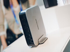 The M2 Pro can be equipped with up to an Intel Core Ultra X9 388H. Pictured: the back of the mini PC. (Image source: EET-China)