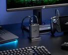 The ROG 100W Gaming Charger Dock comes in a single black finish and weighs over 300 g. (Image source: Asus)