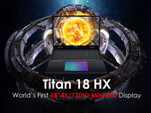 MSI's upcoming Titan 18 HX sports a massive 18-inch 4K 120 Hz mini-LED panel. (Image Source: MSI)