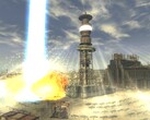 The Helios One power plant as pictured in Fallout: New Vegas on PC