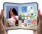Two hands each hold an iPhone Duo, one folded and one unfolded