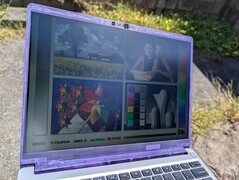 Outdoors under sunlight