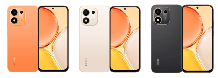 Color options for the Honor X8e.