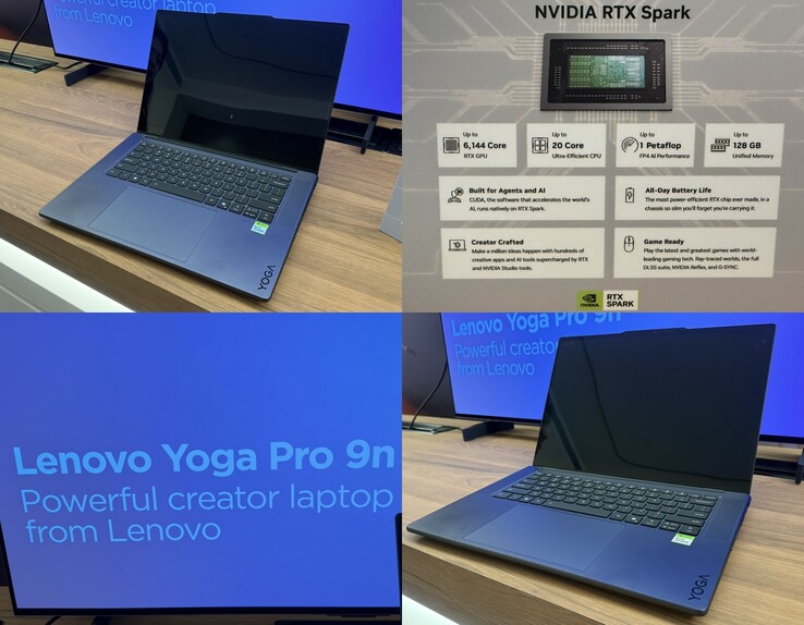 The Lenovo Yoga Pro 9n as shown at Computex 2026. Lenovo says it's a powerful laptop for creators.