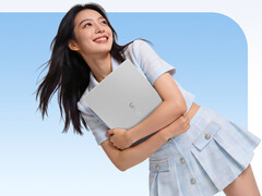 The Wildcat Lake Lecoo Air 16 could be available in more configurations later. Pictured: a promo picture showing a portion of the laptop's back being held.