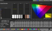 Color accuracy (profile: Pro, target color space: sRGB)