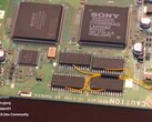 A PlayStation 1 with a 16MB RAM mod
