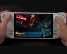 Borderlands 4 gameplay running on the Steam Deck, showing low frame rates on screen while being played handheld (Image source: ETA Prime via YouTube)